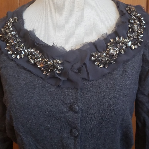 INC jeweled cardigan, M - Picture 2 of 4